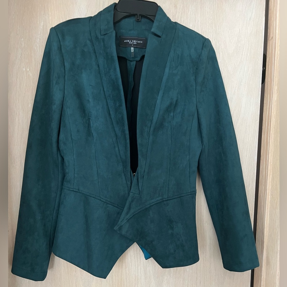 AKIRA BLACK LABEL FAUX SUEDE JACKET